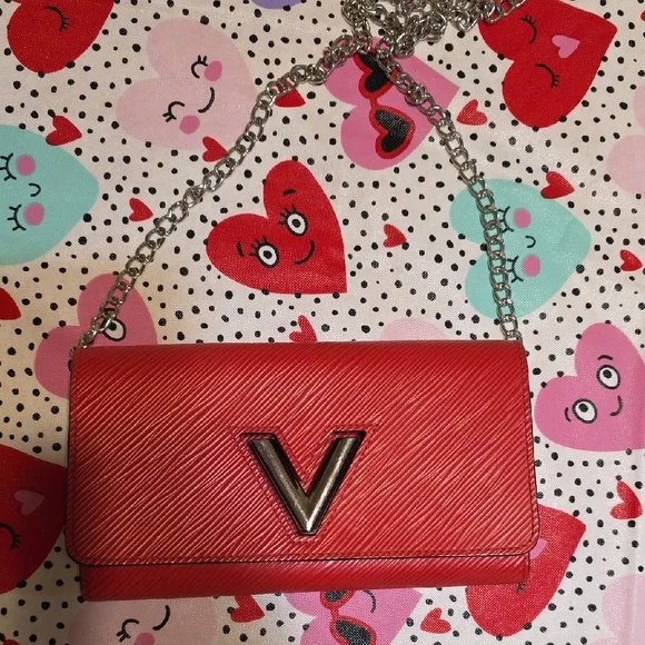 Louis Vuitton Coquelicot Epi Leather Twist Wallet - Picture 3 of 7